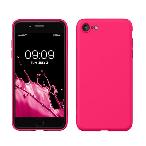 kwmobile Housse Compatible avec Apple iPhone SE (2022) / iPhone SE (2020) / iPhone 8 / iPhone 7 Coque - Housse de téléphone Souple et Fine en TPU Silicone -...