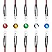 ACEIRMC 50pcs 12 Volt 5mm Red LED Lights Emitting Diodes Pre Wired 7.9 inch DC 12v LED Light Clear Lens Small LED Lamps (Multicolor)