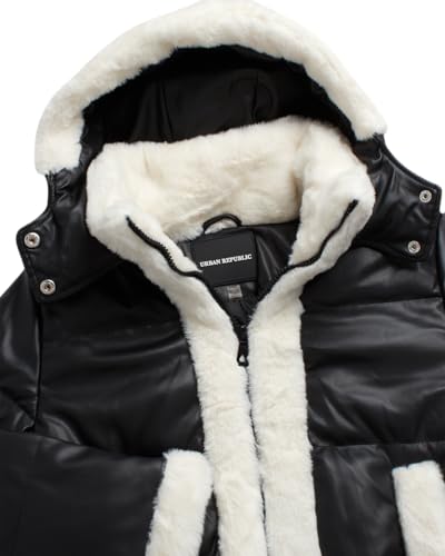 URBAN REPUBLIC Girls' Winter Jacket - Insulated Quilted Puffer Winter Coat with Faux Fur Lined Collar and Hood (Sizes: 7-16)4