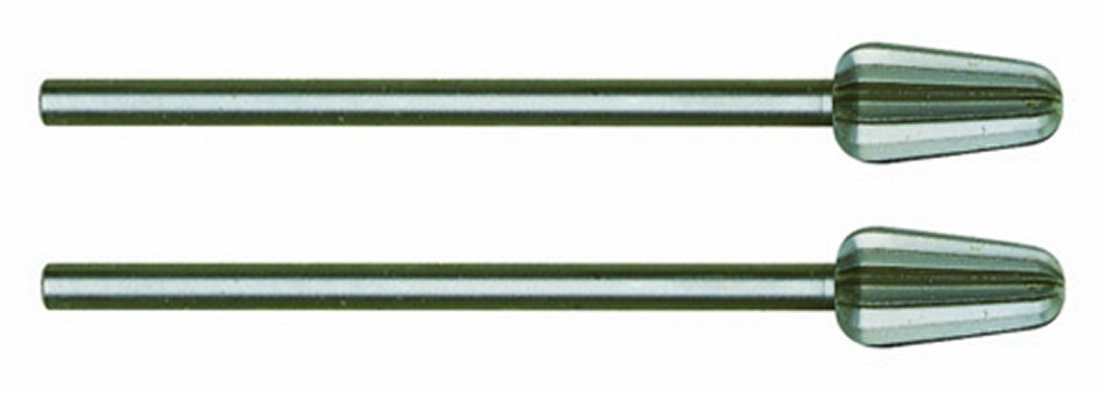 Proxxon 28723 Tungsten vanadium cutter, rounded cone, 2 pcs, 5/32