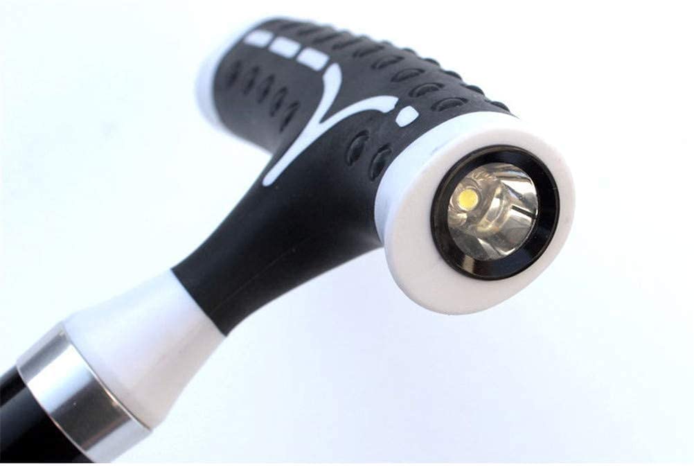 Bastón para caminar profesional para personas mayores, bastón de cuatro patas para personas mayores con luz LED, bastones ajustables para personas mayores, muletas, bastones para caminar, color n