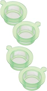 ULTECHNOVO 4 Pcs Cell Filter Mini Tool Mesh Strainer Cell Sieve Cell Strainer Tool Disposable Cell Strainer Polypropylene Nylon Disposable Filter Light Green Cell Strainer