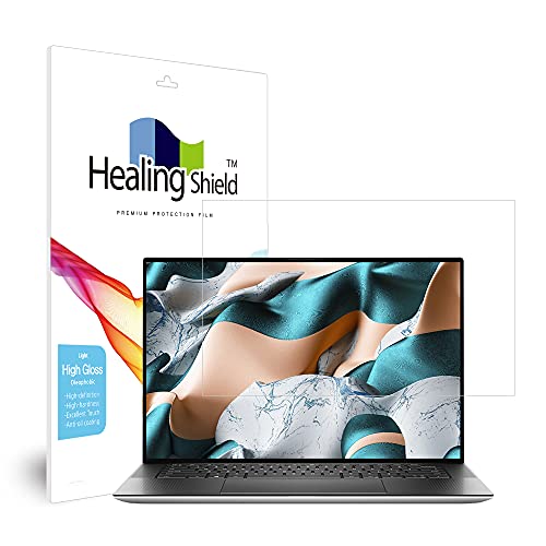 Healingshield スキンシール液晶保護フィルム Screen Protector Light Oleophobic High Gloss Film Compatible with Dell XPS 15 9500 Non Touch