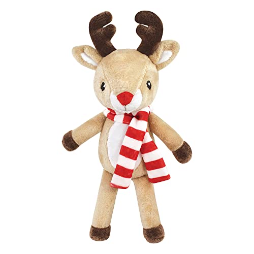 Image of Hudson Baby Unisex Baby Plush Blanket with Toy, Rudolph And Snowman, One Size