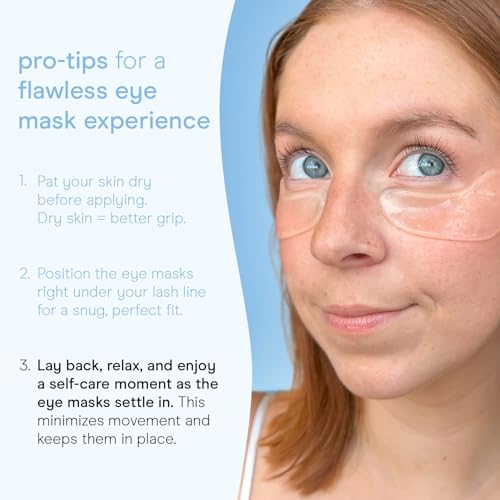 Baebody Advanced Snail Mucin Under Eye Patches for Women & Men (6 Pairs) - Under Eye Masks for Dark Circles and Puffiness - With Niacinamide - Reduce Fine Lines and Wrinkles