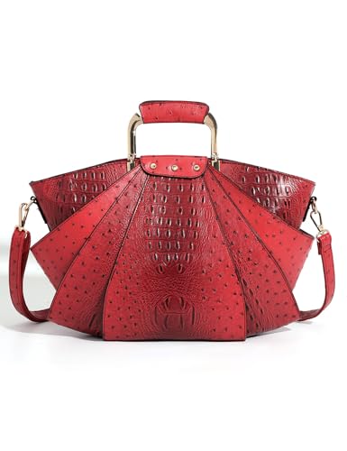 Image of Bag Woman Large Capacity Leather Purse Fashion Designer Metal Top Handle Handbags Women Crossbody Large Bags for Women Tote