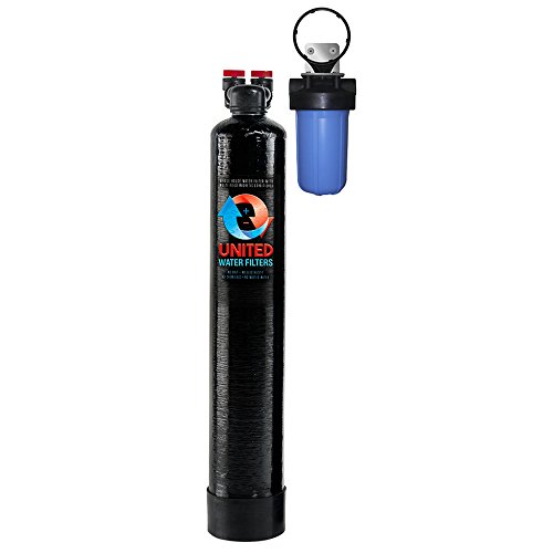 UNITED-WR10 Whole House Water Filter with Magnetic Conditioner, 10 GPM, Black & Blue