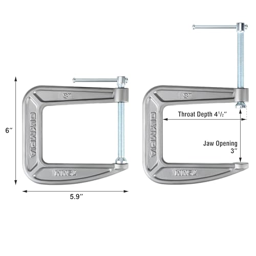 Image of Olympia Tools C-Clamp, 38-134, (3 inch X 4.5 inch)