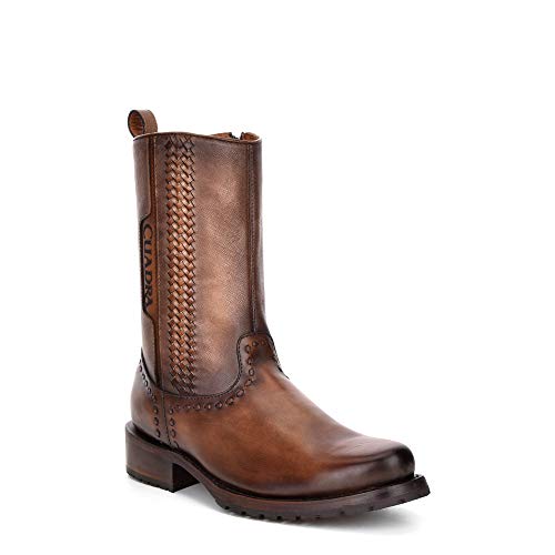 Cuadra Men's Boot in Genuine Leather with Zipper Brown2