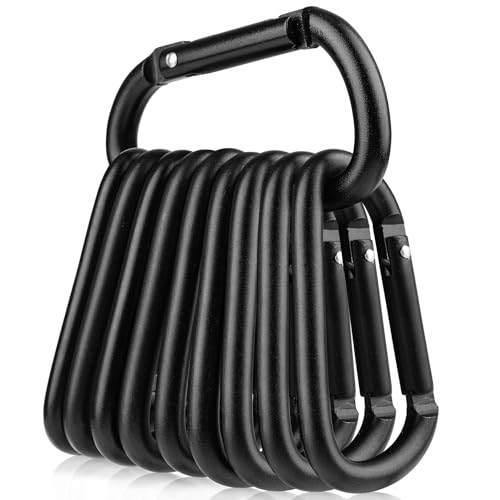 Image of Booms Fishing CC2 Carabiner Clip, 2.3 inch Small Carabiner Keychain, Multi-use Aluminium D Ring Caribeener Clips