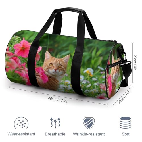 Sac week-end chat et fleur pour voyager léger sans contrainte