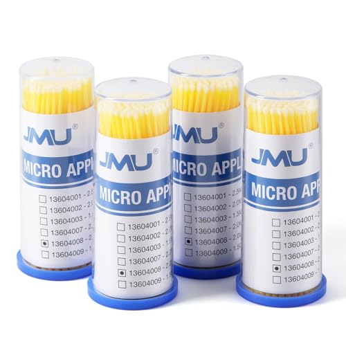 Image of JMU 2000pcs Dental Micro Applicators Brushes, Fine, Yellow