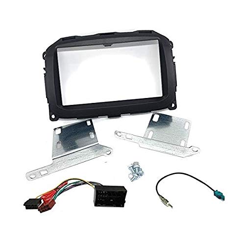Sound-way - 2 DIN Car stereo facia radio adapter compatible with Alfa Romeo Giulietta 2014, black