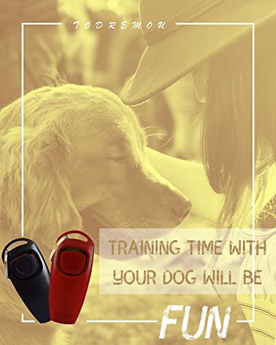 TODREMOU Hundepfeife Rütter Rückruf-Hundepfeifen Hochfrequenz Klicker Hundeklicker Set Clicker Hundetraining Clickertraining