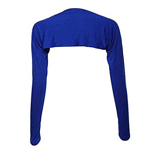 YEESAM Bolero Shrugs for Women Long Sleeve Arm Sleeves Hijab Accessories One Size (Blue)
