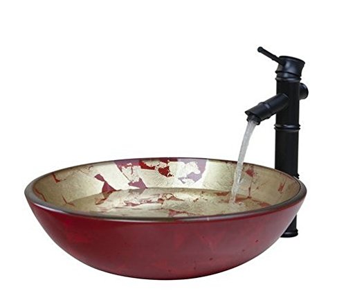 Lavabo en verre peint à la main Gowe pour remplacer une vasque blanche terne de bain - 3