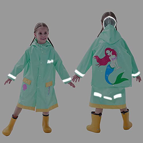 Keyck Regenjas Kinderen Regenponcho Regenjassen Waterdicht Ademend Regenkleding Lichtgewicht Regenpak Wandelen Meisjes… - Image 5