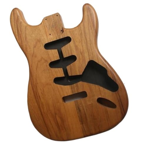 Unfinished Guitar Body Carbonized Swamp Ash Body Suitable For ST Electric Guitar SSS Pickup Hole