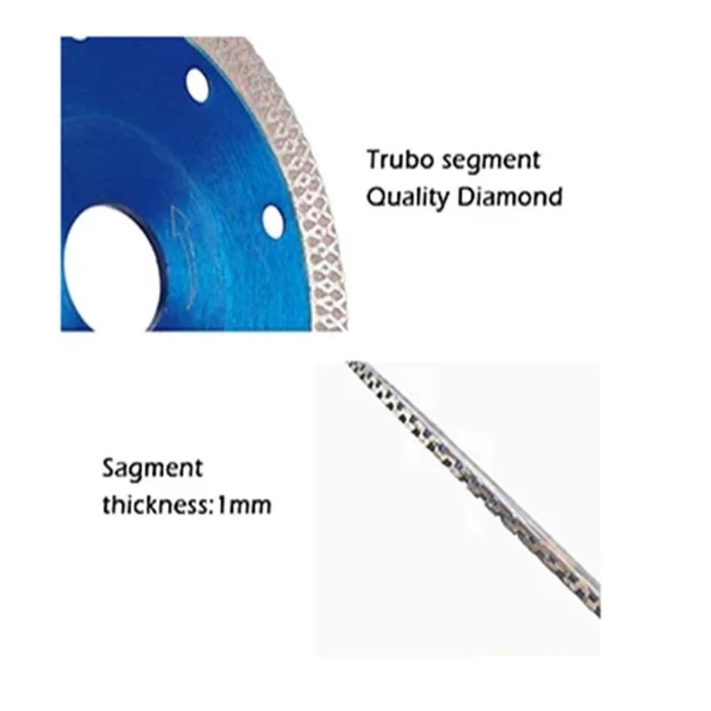 Diamentowe brzeszczoty do pił, Tarcze tnące 105, 115 i 125 mm, elektronarzędzia do płytek porcelanowych, ceramiki, granitu marmuru(115mm)