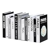 12PCS Decorative Books for Home Decor, Fake Books for Decoration Aesthetic Room Decor, Designer Books Decor Set Coffee Table Books for Modern Living Room Shelf Decor Aesthetic