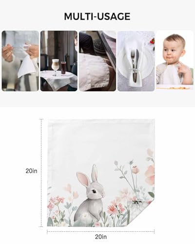 Servilletas Reutilizables de Tela, Pack de 4, 20 x 20 pulgadas miniatura 5
