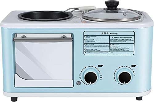 REJOON Macchina for la Colazione Multifunzione 3 in 1 Mini Forno Elettrico Macchina for la Colazione Domestica Macchina for panini alla griglia elettrica Padella Forno Macchina for Il caffè