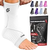 HOCHWERTIGES MATERIAL UND DESIGN - Diese Sport Knöchelbandage ist aus hochwertigem Material gefertigt, das Schweiß schnell absorbiert und Ihre Füße den ganzen Tag über trocken hält. Diese Achillessehne Bandage in Einheitsgröße passt den meisten und hat einen verstellbaren Stützriemen