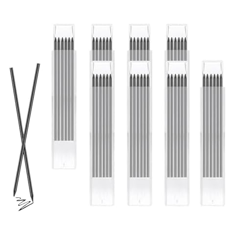 DuDuZui 48Pcs Waterproof Carpenter Pencil Refills Cover