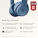 Beats Solo 4 - Wireless On-Ear Bluetooth Headphones, Up to 50-Hour Battery Life, Ultra-Lightweight Comfort, Powerful and Balanced Sound, Apple & Android Compatible - Slate Blue