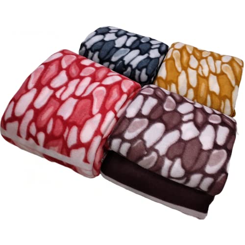Image of Winter Soft Single Bed Warm Woolen Blend Fleece Blanket Cover | Quilt Cover | Razai Cover with Zipper, Size- 90 x 60 in, Color- Brown, Single Bed Size (90x60, Brown)