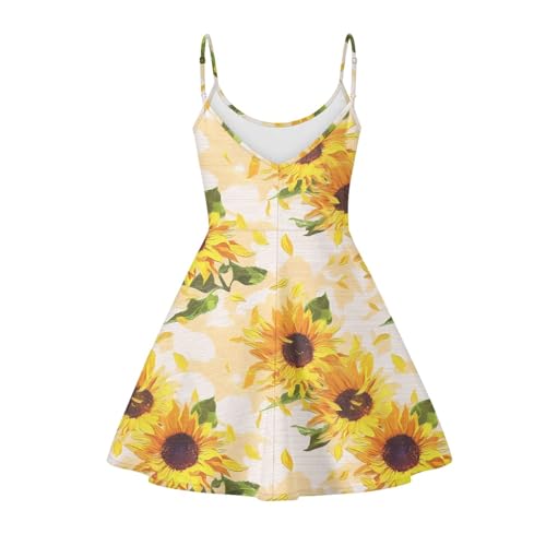 Image of Spaghetti Strap Midi Satin Dresses Summer Sleeveless Sundree Women Girl Beach Party Swing Dress