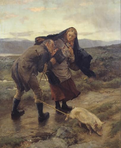 Tableau le dernier match de William Small impression toile 60x90cm