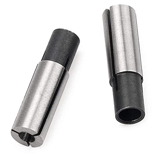 4 Pieces High-Carbon Steel Collet Die Grinder Chuck Driver Adapter 1/4" To 1/8" Cnc Engraving Bit Router Converter For Engraving Machine Tool #TOP1