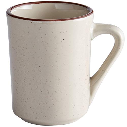 Juego de 36 tazas Stoneware Brown Speckle 8.5oz miniatura 1