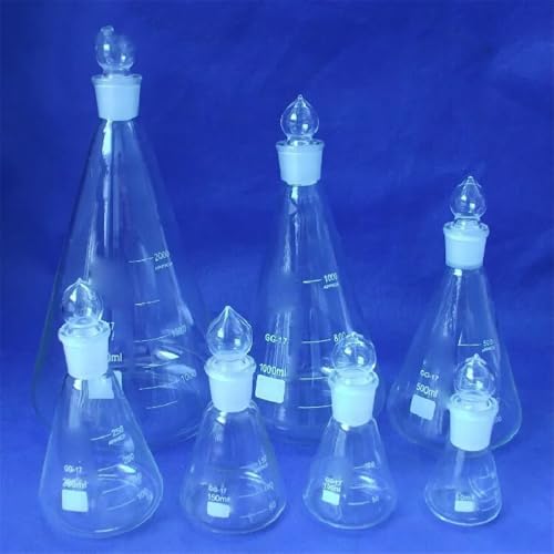Flacon conique en verre de 2000 ml Erlenmeyer évite projections et fuites - 4