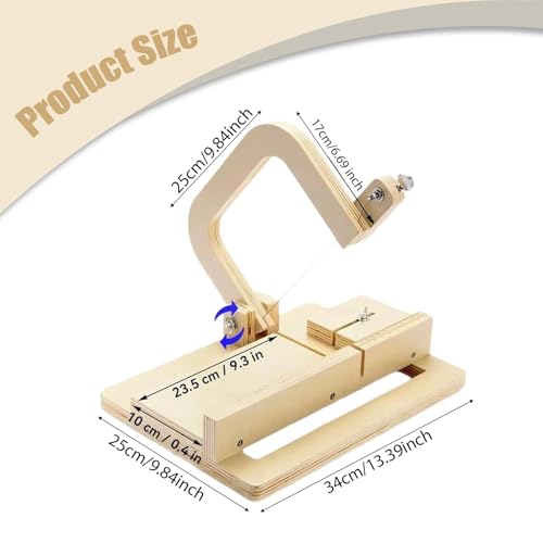 Image of VISTORA Wooden Soap Cutter Adjustable Professional Soap Slicer for DIY Candles Bread|Home Arts & |Candle Making & Soap Making|Soap Molds