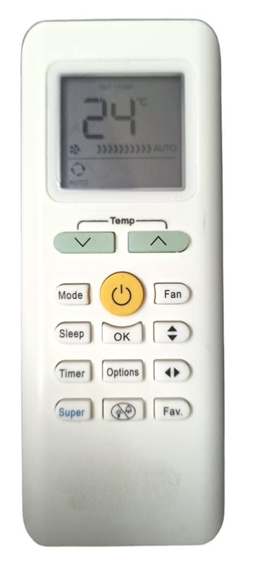 Image of Ehop Compatible Remote Control for Carrier AC with Super Function Ve-205 (Please Match Image with Your Old Remote befor Placing Order)