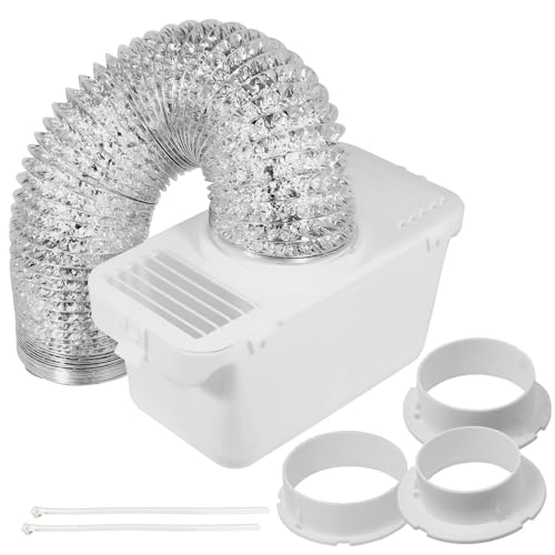 SPARES2GO Kit de condenseur de tuyau d'aération universel en aluminium avec 3 adaptateurs pour sèche-linge (1,4 m)