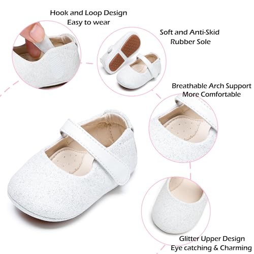 Image of PHIRAMIN Toddler Girl Mary Jane Dress Shoes-Little Girl School Uniform Shoes for Wedding Party
