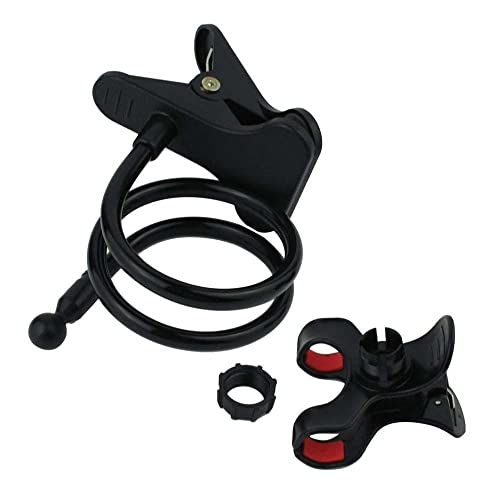 SHOT CASE Soporte de escritorio Lazy para XIAOMI 11T Pro Smartphone Pinza Clip Universal Flexible Regulable (Negro)