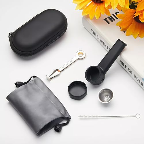 Pipe Silicone Smoking Pipe Set - Pocket Size, Easy to Clean, Perfect for Beginners - Contains Cleaning Tools, Usage Tool 