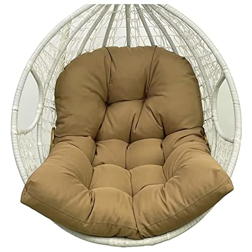 BWCKMTSC Cojín de Repuesto para Silla de Huevo, Color Verde Oscuro, para Interiores y Exteriores, Lavable, Grueso, para Colgar Cesta, Hamaca, Silla, Cojines de Respaldo Suave para jardín, oficinas,