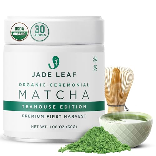 Jade Leaf Matcha Organic Ceremonial Grade Matcha Green Tea Powder