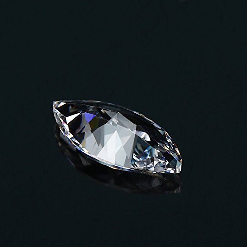 Pierre oxyde de zirconium blanc AAA 5x10 mm lot de 50 pour création bijoux - 3