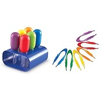 Learning Resources Primary Science Jumbo Droppers with Stand & Jumbo Tweezers, Large, Unisex, Ages 4-8