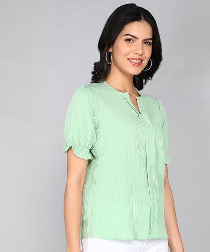 Image of Stylistico Summer Puff Half Sleeve Formal Top for Office wear Women Short Tops for Party Stylish Western Top Casual top for Womens Tops for Jeans