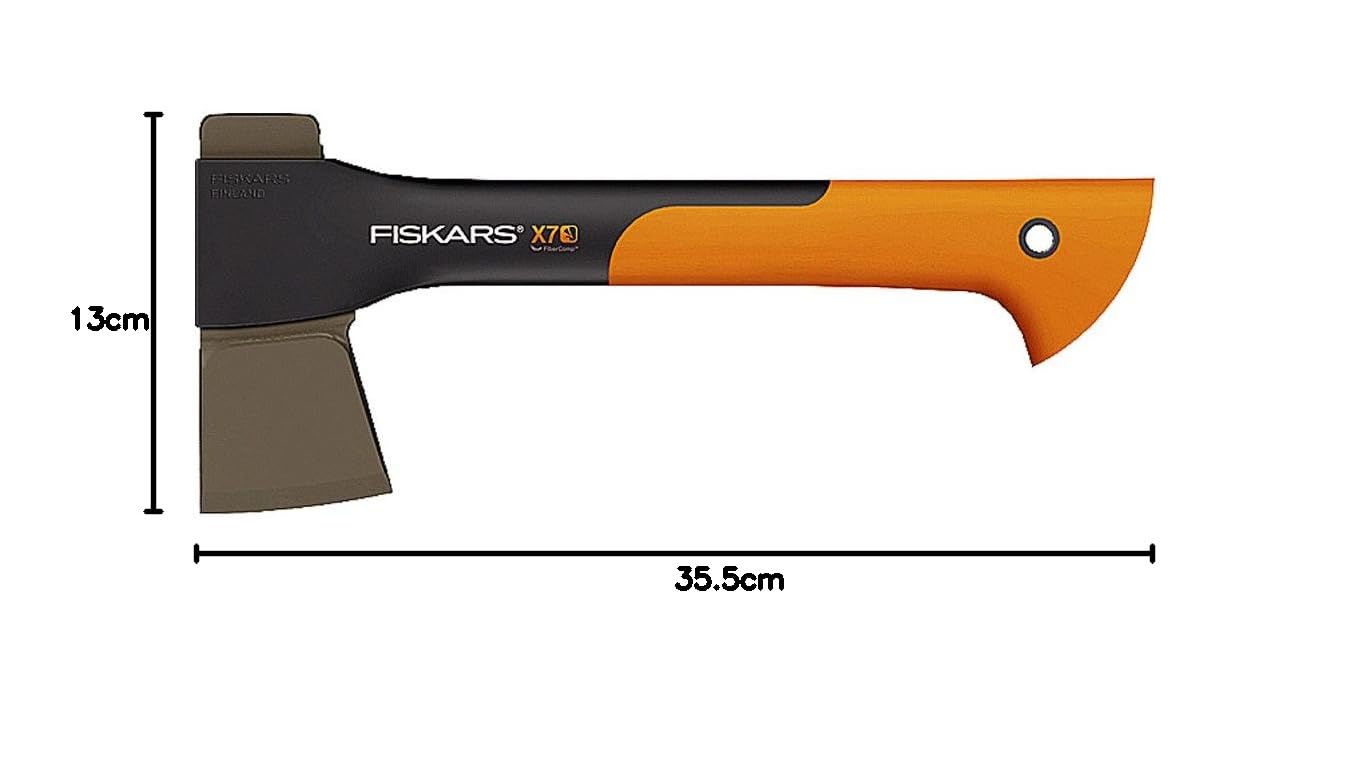 Ascia Da Taglio Fiskars X7-XS - 35,5 Cm, Acciaio Antiaderente, Manico In Fibra Di Vetro - Foto 9