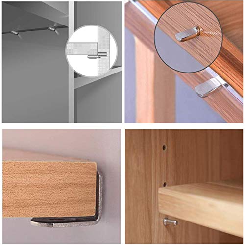 VILLCASE 50 Pcs Pinos de Prateleira Kit Suporte de Prateleira Pegs Gabinete Móveis Pinos de Pratelei
