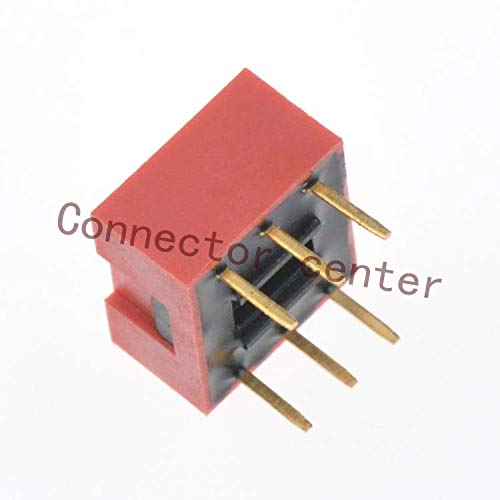 Wiring Connecting Terminals - dIP Switch 2.54mm Pitch Gold Plated 3position 6Pin Red DS-03