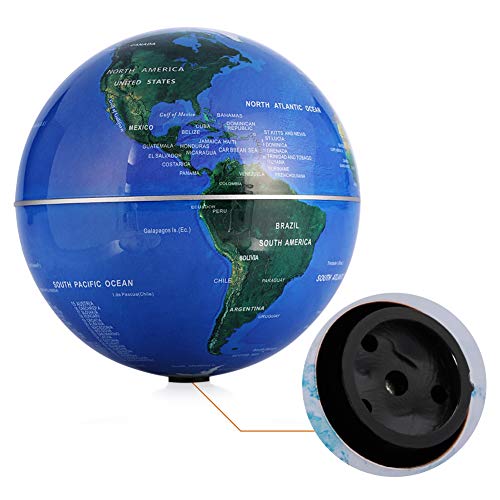 Preisvergleich Produktbild Qkiss Schwebender Globen, Schweben Floaten Weltkarte Globus Kugeln Schwimmende Kugel, Wohnkultur Büro Dekoration Geografie Bildungs Kinderspielzeug Geschenk